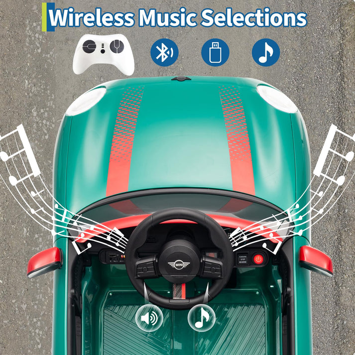 Consola multifuncional de coche infantil con BT y velocidades