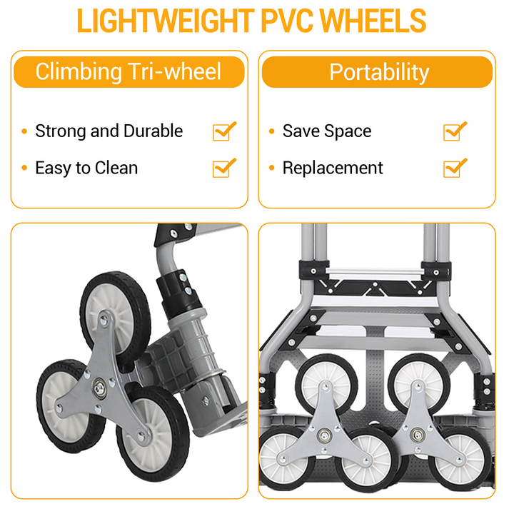 Carrito subir escaleras plegable rapido compacto almacenamiento coche lugares estrechos ahorro espacio